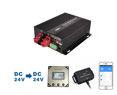کنترل کننده شارژ باتری 24 ولت DC صفحه نمایش LCD MPPT برای باتری خودرو