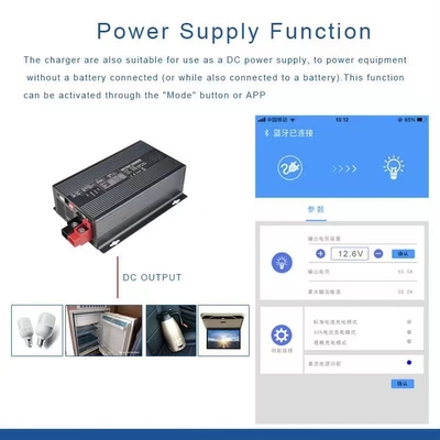 شارژر باتری 48 ولت 10 آمپری AC DC شارژر باتری Lifepo4 شارژر M8 پیچ IP22