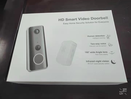 دید در شب WIFI ویدئو زنگ در 4 - مدت زمان باتری 6 ماه ذخیره سازی ابر/کارت میکرو SD