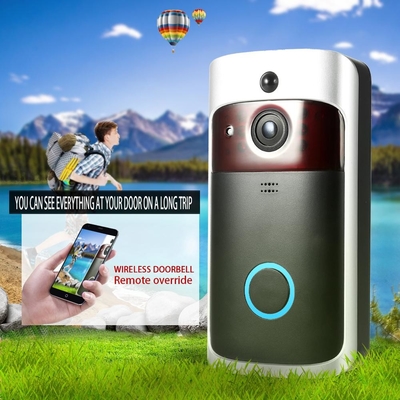 166 درجه میدان زاویه مشاهده WIFI ویدیو زنگ در حرکت تشخیص دوربين زنده