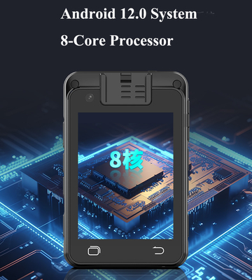 4G Ultra Definition 1080P30fps اندروید 12.0 دوربین بدن با بلوتوث 5.0 GPS