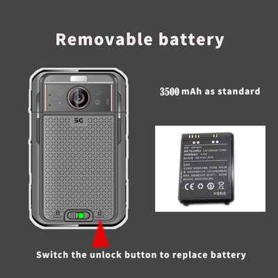 دوربین پوشیده پلیس 5G 4G 110 درجه با 13MP Night Vision 1080P سیستم اندروید 10.0