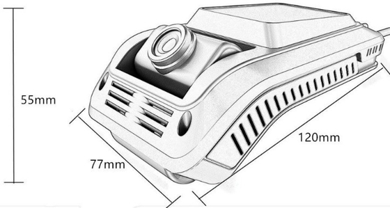 دوربین زاویه دید 170° با عملکرد تشخیص چهره راننده و مانیتور پارکینگ