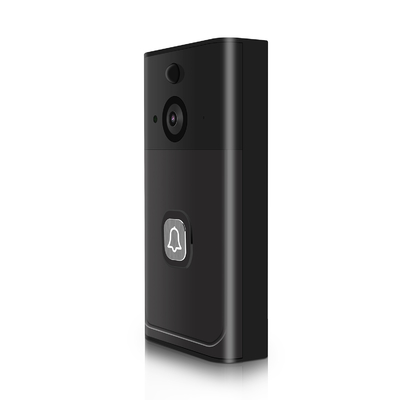 زنگ ورودی ویدئویی WIFI حساس به نور با رزولوشن تصویر 720P و روش ضبط پرتاب زنگ در در نقره سیاه