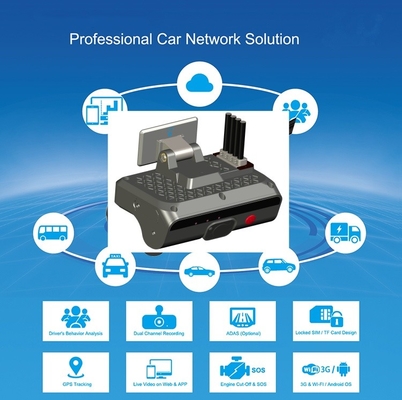 4G داشبورد دوربین دوگانه AI ADAS DMS تشخیص چهره راننده با فشرده سازی ویدئویی H.264/H.265