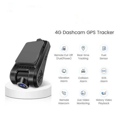 جعبه سیاه خودرو 4G Dashcam ردیاب GPS با دو طرفه صحبت و سیستم کمک رانندگی پیشرفته 4GB DDR 512GB حافظه