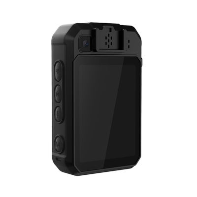 دوربین بدنه 4G وایفای ضبطکننده مجری قانون، صفحهنمایش لمسی LCD 2.4 اینچی، باتری 2500 میلیآمپر ساعتی، با LED SOS و LED قرمز و آبی