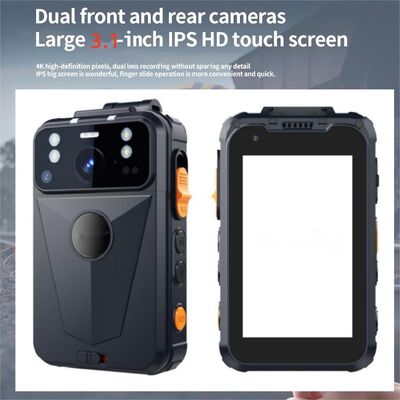 4G وای فای جریان زنده GPS ردیابی دوربین پوشیده بدن PTT Intercom