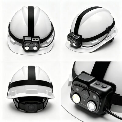 دوربین کلاه ایمنی 4G صنعتی با مانیتورینگ جریان زنده WiFi RTSP Onvif