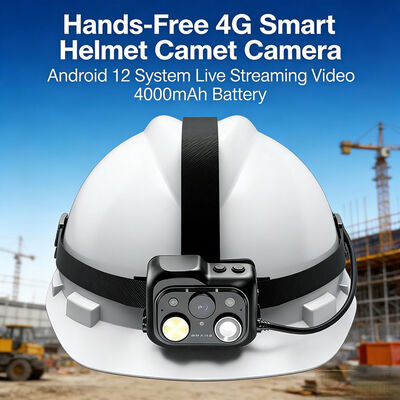 دوربین کلاه ایمنی هوشمند 4G با قابلیت PTT و ویدئوی بیدرنگ با پلتفرم ابری
