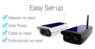 دوربین امنیتی 1080P Wifi باتری خورشیدی زمان واقعی ویدئو از راه دور Voice Intercom دوربین مدار بسته