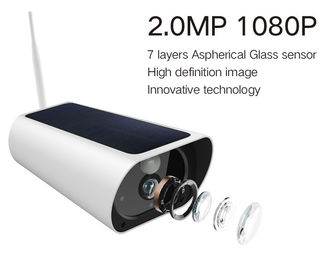 فاصله شبانه 850nm IR Ray Wifi دوربین امنیتی باتری خورشیدی 1080P حسگر COMS