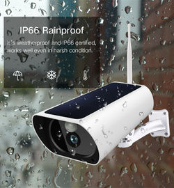 فاصله شبانه 850nm IR Ray Wifi دوربین امنیتی باتری خورشیدی 1080P حسگر COMS