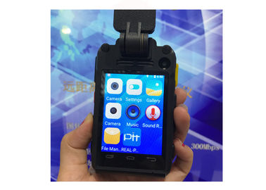 4G پلیس بدنه دوربین پوشیده از دوربین / صفحه نمایش 2.8 اینچی ضد آب IP66 فای دوربین امنیتی 140 درجه زاویه