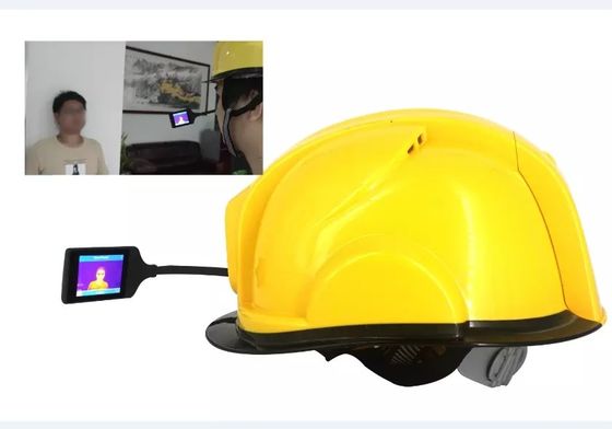 دستگاه دمای مادون قرمز مدرسه غیر لمسی پشتیبانی از دوربین کلاه ایمنی هوشمند 4G 3G WIFI