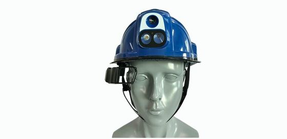4G Smart Temperature Measuring Helmet Camera Android 7.1 بلوتوث 4.0 چراغ هدایت GPS