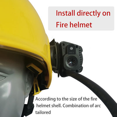 ایمنی 4G Fir Helmet Camera Multi-Gas Detection Wifi GPS ضبط ویدئو با نور LED