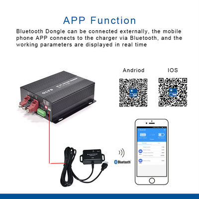 12V 60A DC-DC شارژر باتری کنترل کننده Bluetooth IOS برای RV