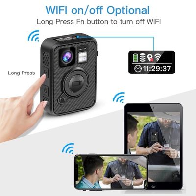 H.264 MP4 MPEG4 CMOS پلیس دوربین های عادی ضد آب IP67 0.91 اینچ LCD