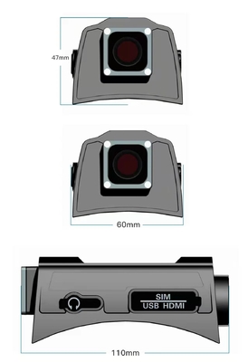 دوربین کلاه ایمنی تاکتیکی نظامی GPS 4G Smart EMMC 16GB AR Holographic