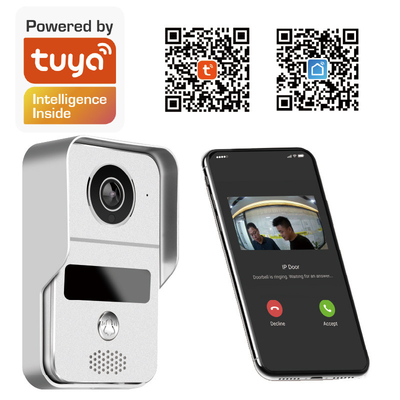 DC12V WIFI زنگ درب تصویری برش IR بدون انحراف رنگ با برنامه Tuya