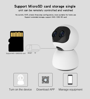 دوربین مداربسته دوچشمی PTZ دوربین مدار بسته صوتی دو طرفه 1080P PTZ WIFI دوربین IP