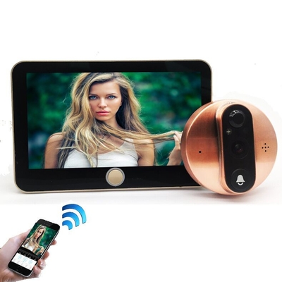 1080P Peephole WIFI Doorbell ویدیویی 5000mAH باتری IR CUT سوئیچ اتوماتیک