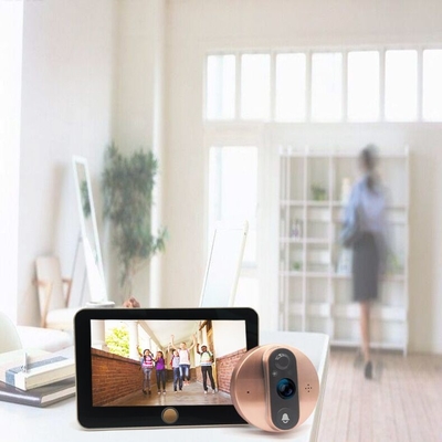 1080P Peephole WIFI Doorbell ویدیویی 5000mAH باتری IR CUT سوئیچ اتوماتیک