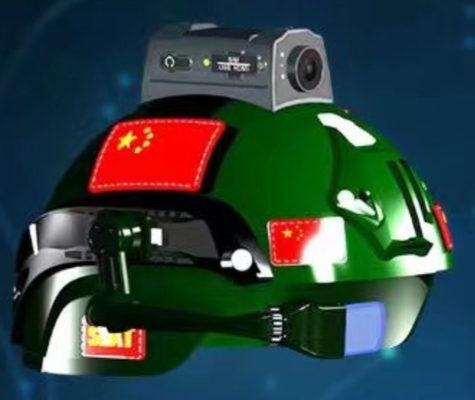 دوربین کلاه نظامی 4G GPS WIFI پخش جریانی زنده Split AR Holooraphic