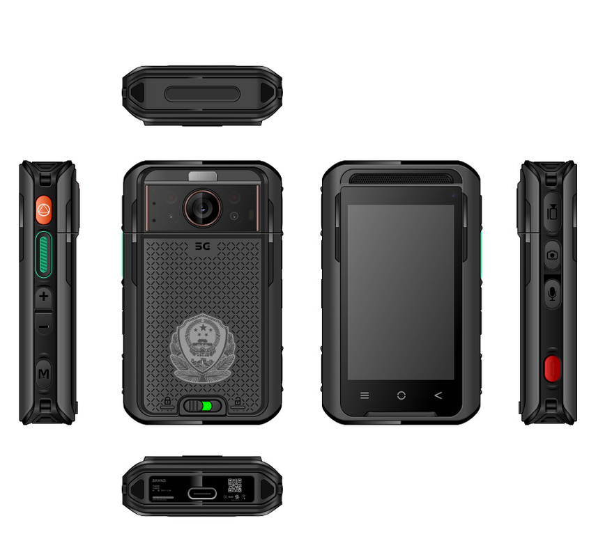 دوربین بدن 5G NR/SA تصویربرداری حرارتی 4K HD 3500mah باتری دوگانه EIS 4G 64GB 3.1-inch LCD
