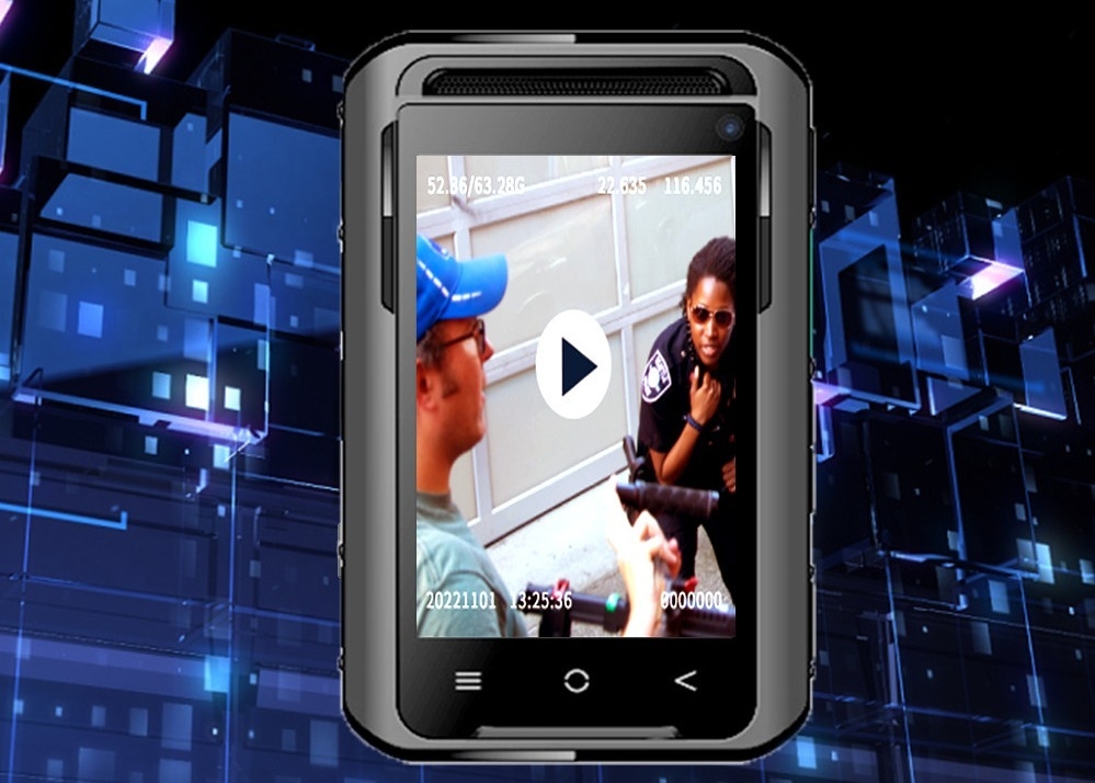دوربین بدن پلیس ضد آب 5G 13MP IP68 با لنز زاویه 110 درجه و واتس اپ