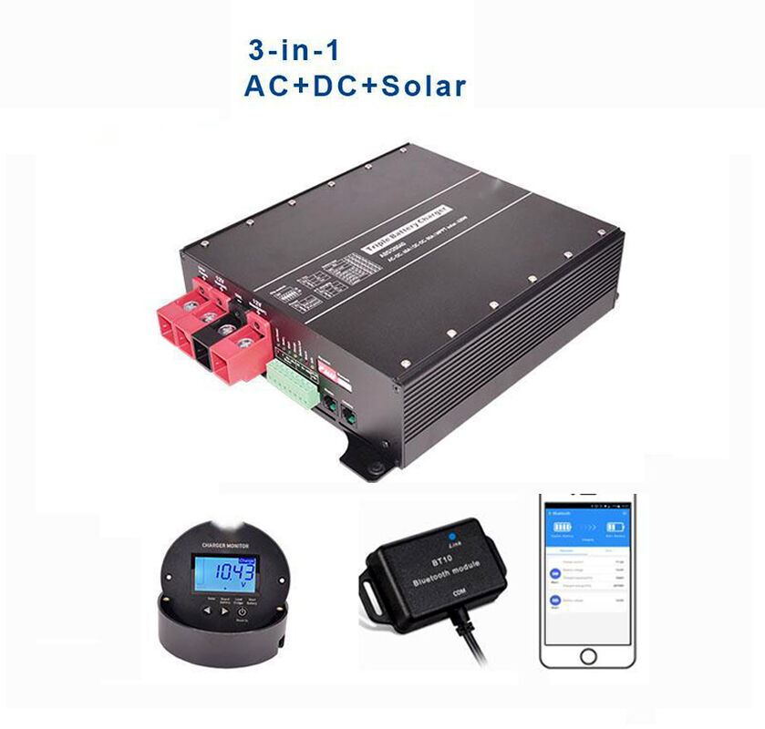 DC 12V 60A 930W AC110-240V / 45Hz-65Hz شارژر باتری MPPT 12V/30A