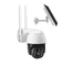 PAN TILT PTZ Security Camera Night Vision 1080P H264 H265 5W Solar
