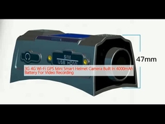 3G 4G Wi-Fi GPS مینی دوربین کلاه هوشمند ساخته شده در باتری 4000mAh برای ضبط ویدیو