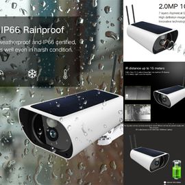 دوربین امنیتی 4G Solar Wifi 1080P 2 مگا پیکسل دید در شب با عملکرد IR