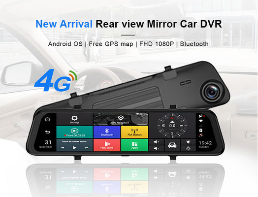 4G جلو و عقب ADAS 1080P رسانه جریان دو لنز داش بادامک