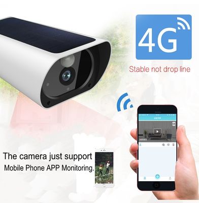 دوربین های امنیتی 4G در فضای باز ساخته شده در صفحه خورشیدی IP66 ضد آب